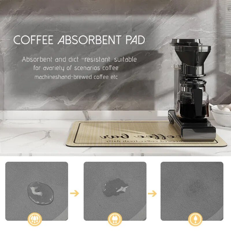 Super Absorbent Coffee Mat